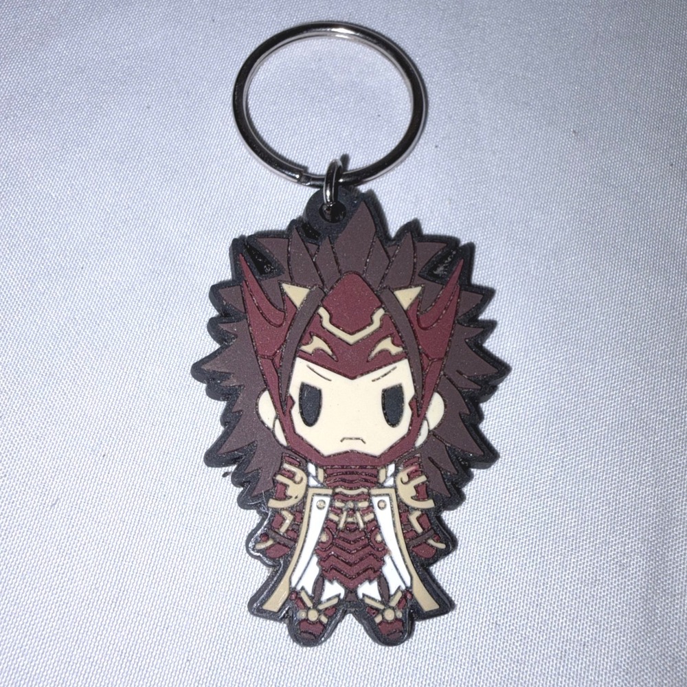 Nintendo Fire Emblem Fates Keychain Ryoma Rubber Charm Red Brown OS‎